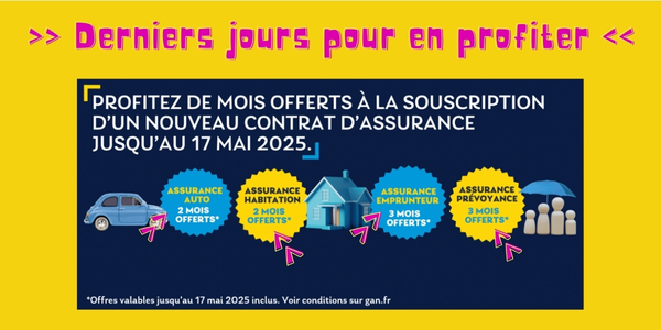 Vous avez jusqu’au vendredi 16 mai pour profiter de nos 4 offres exclusives et faire des économies